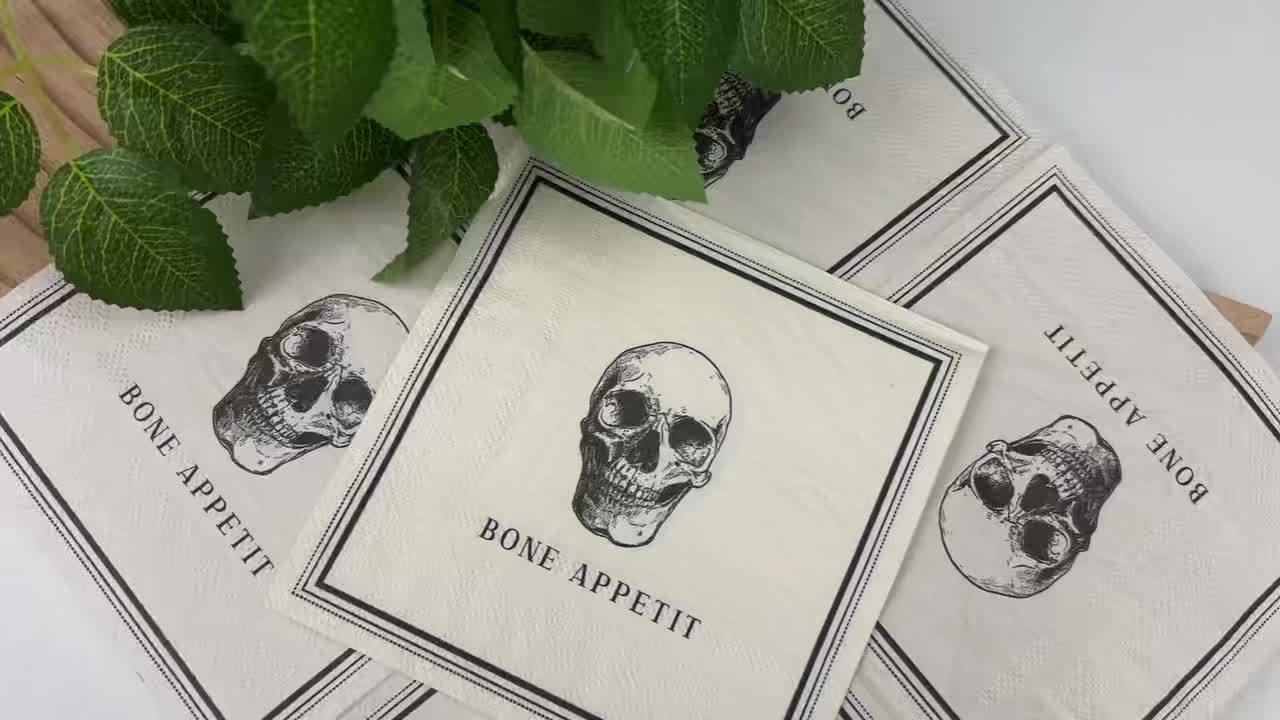 “Bone Appetit” Halloween Napkins