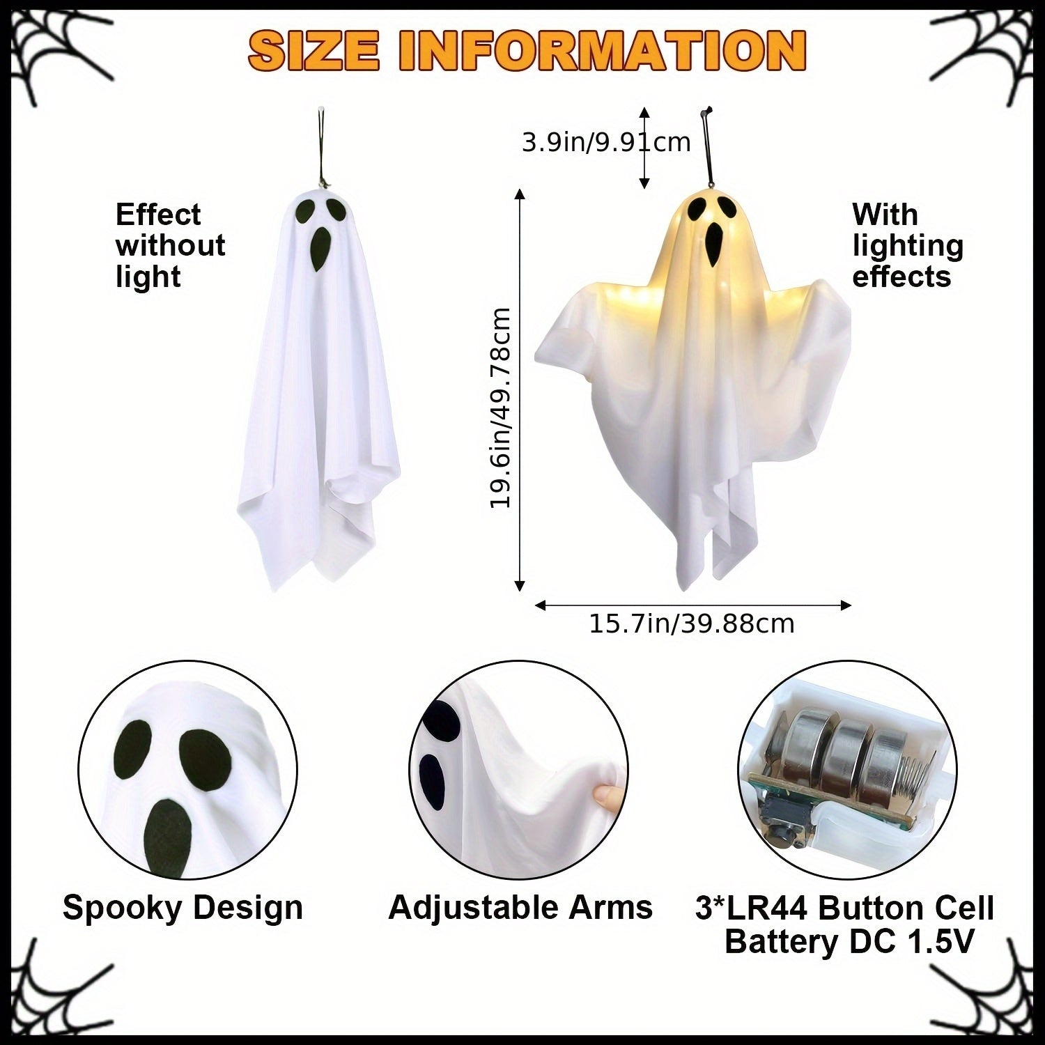 Flying LED Ghosts For Indoor And Outdoor