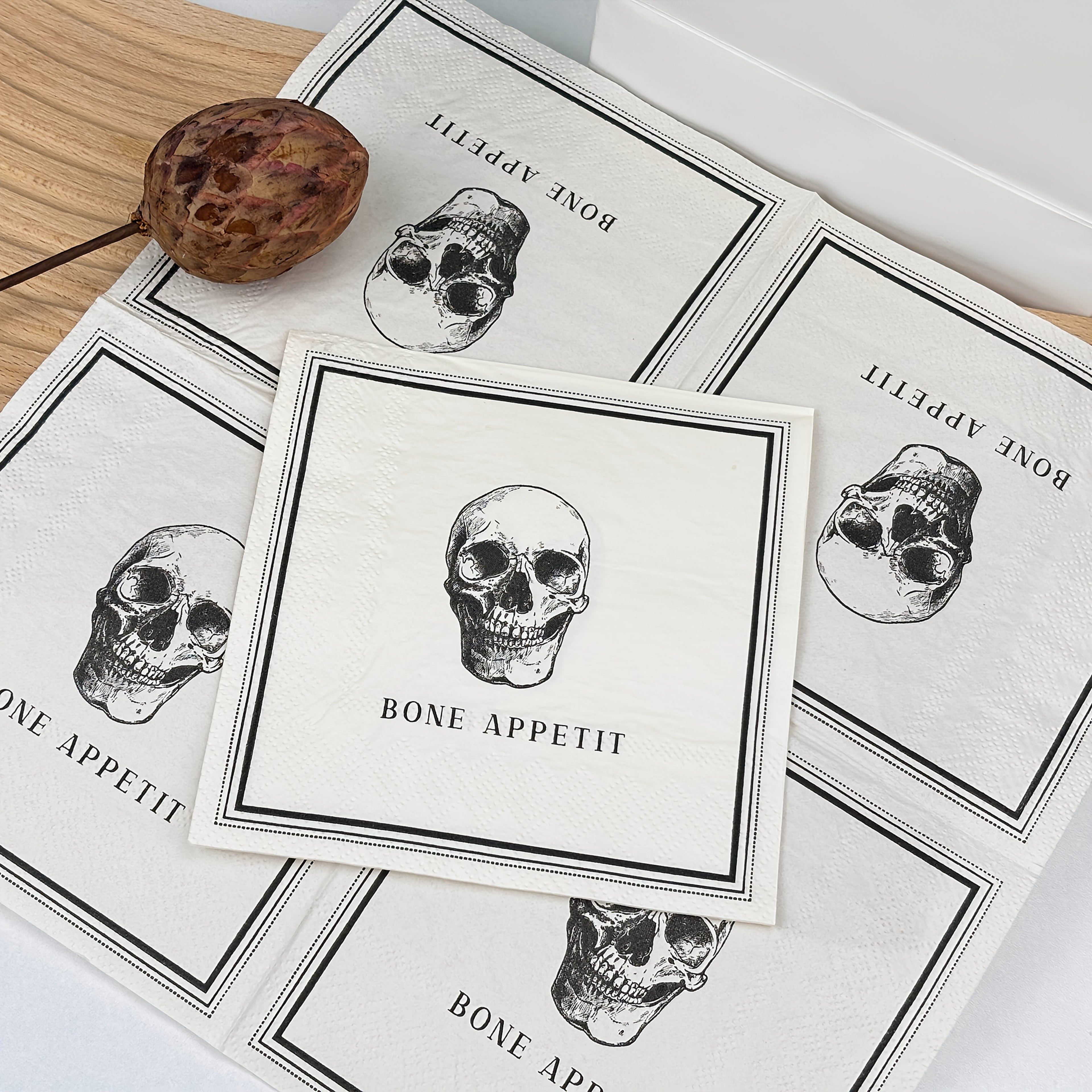 “Bone Appetit” Halloween Napkins