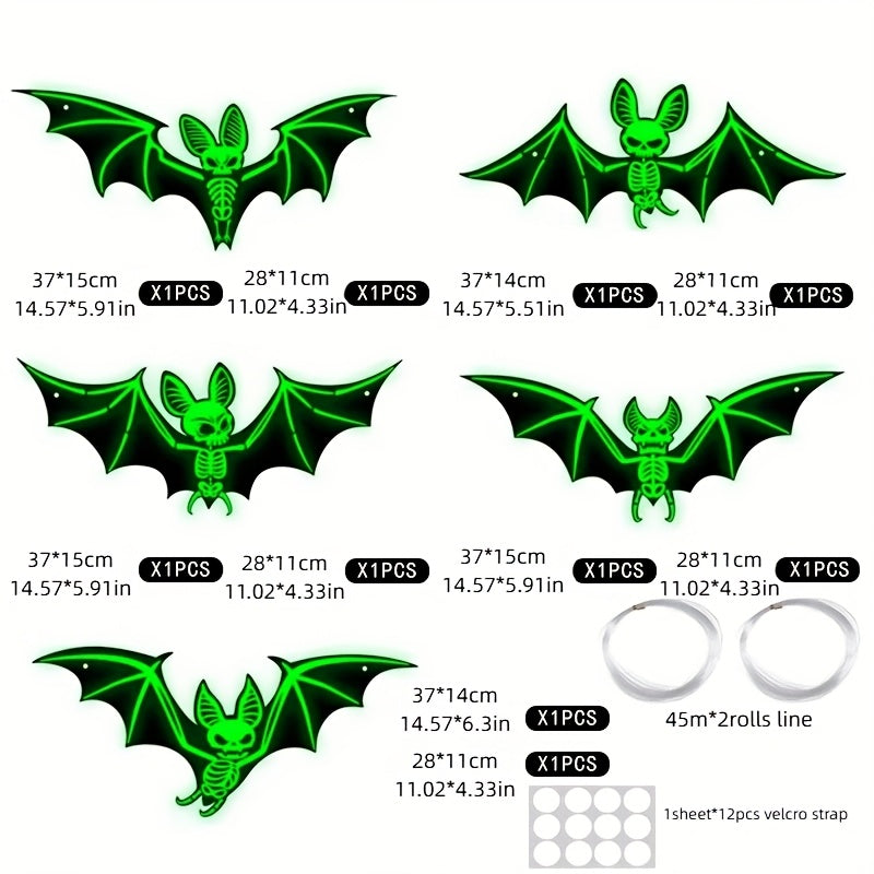 Halloween Glow-in-the-Dark Bats