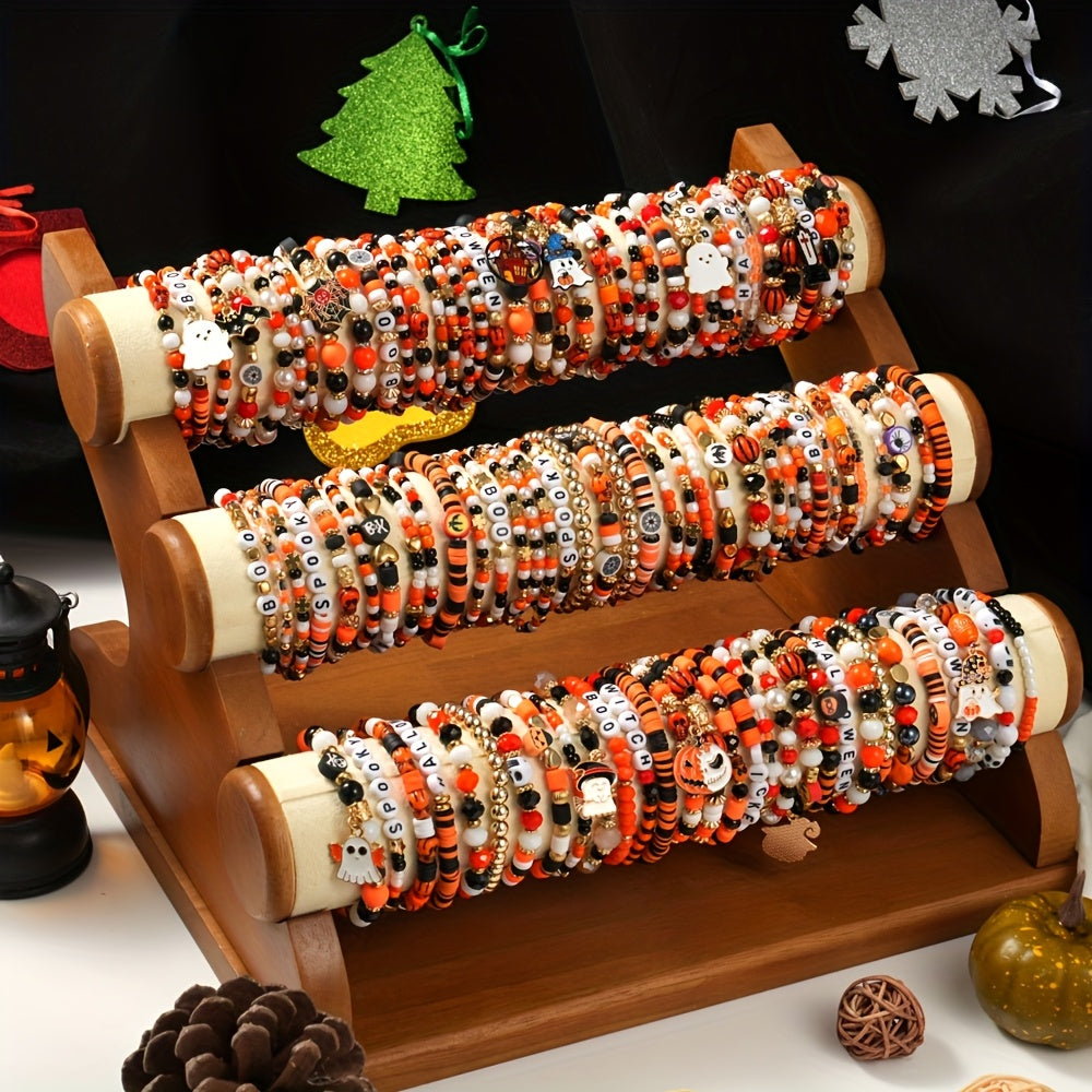 Halloween Beaded Bracelet Set