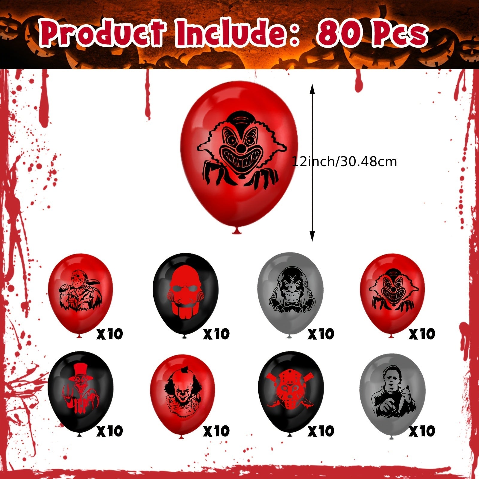 Horror Movie Themed Balloons