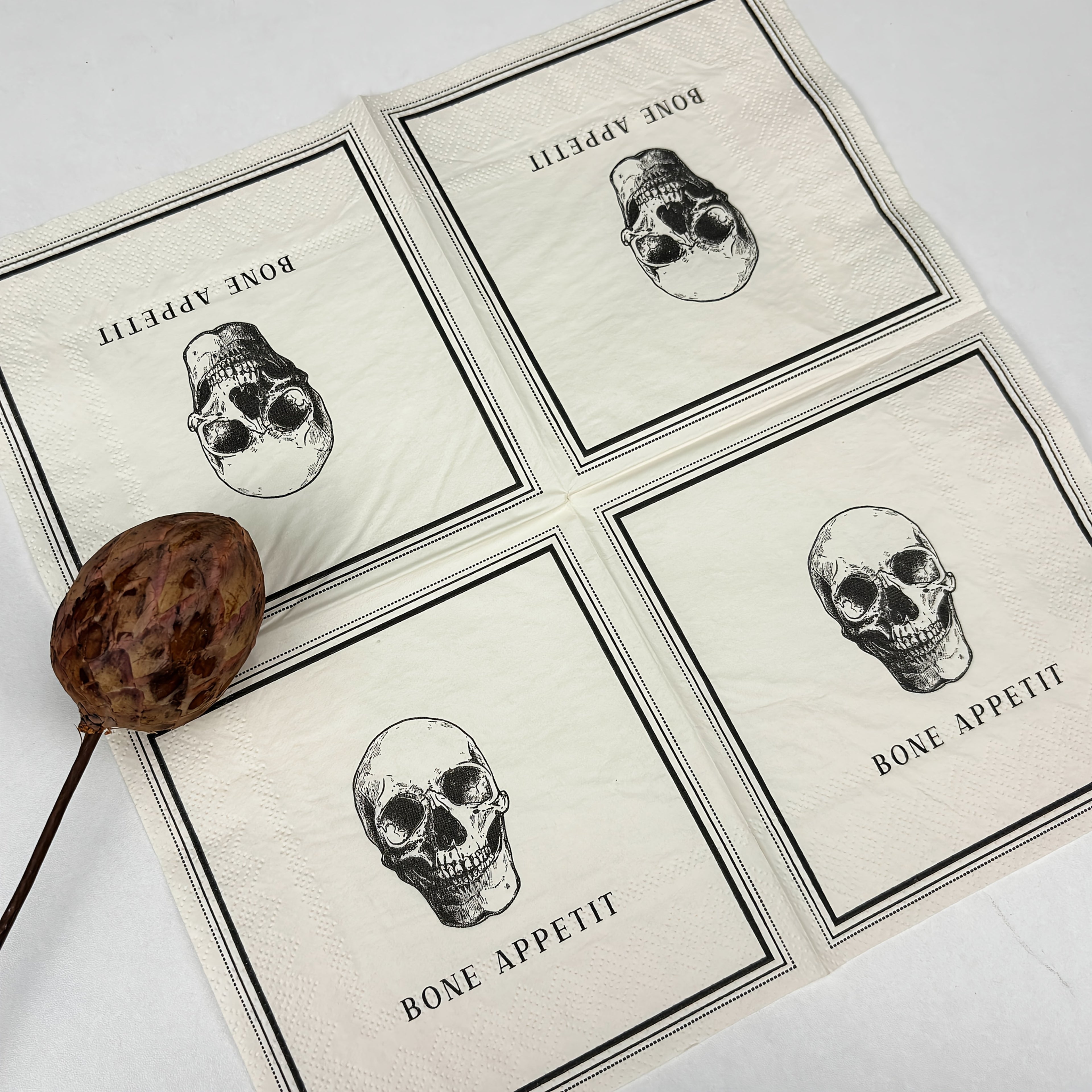 “Bone Appetit” Halloween Napkins