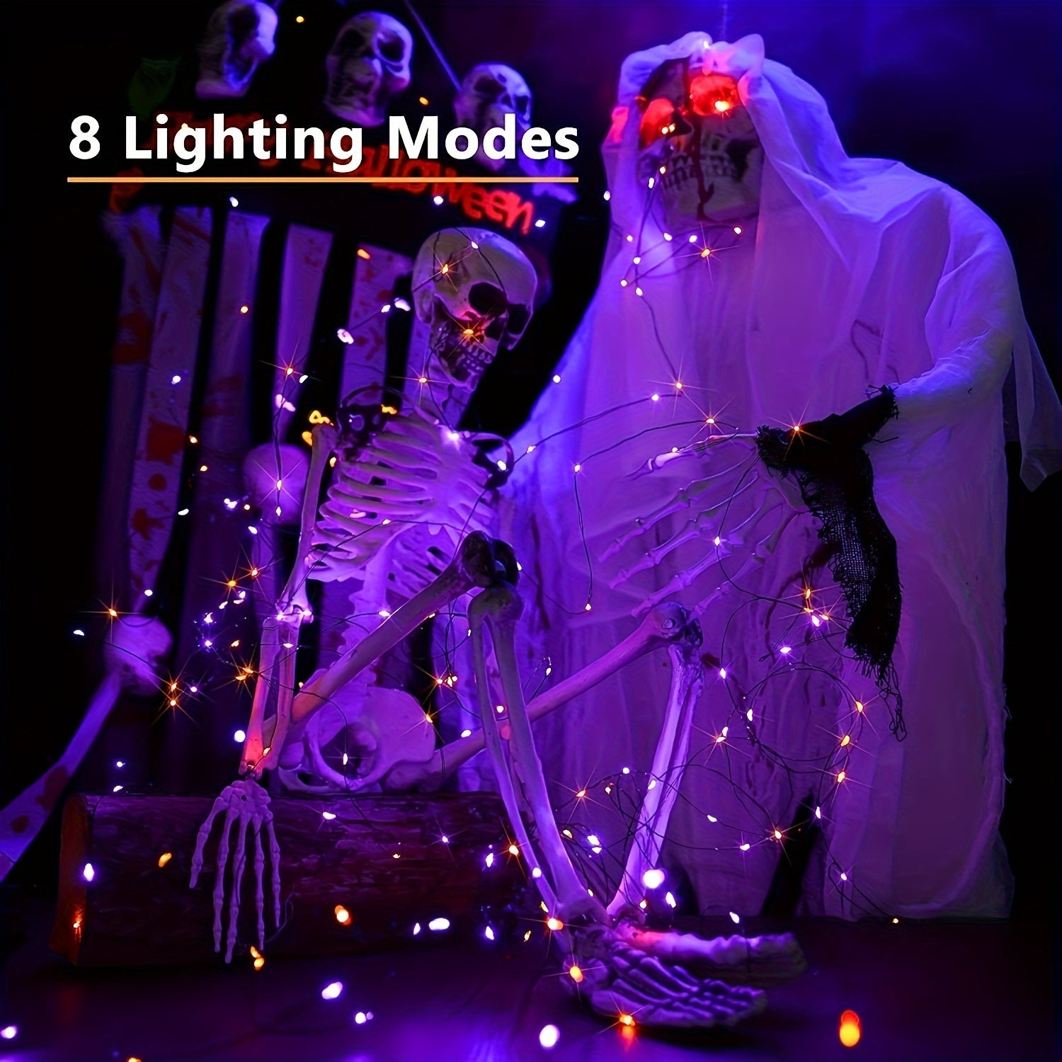Halloween Lights with 8 Modes