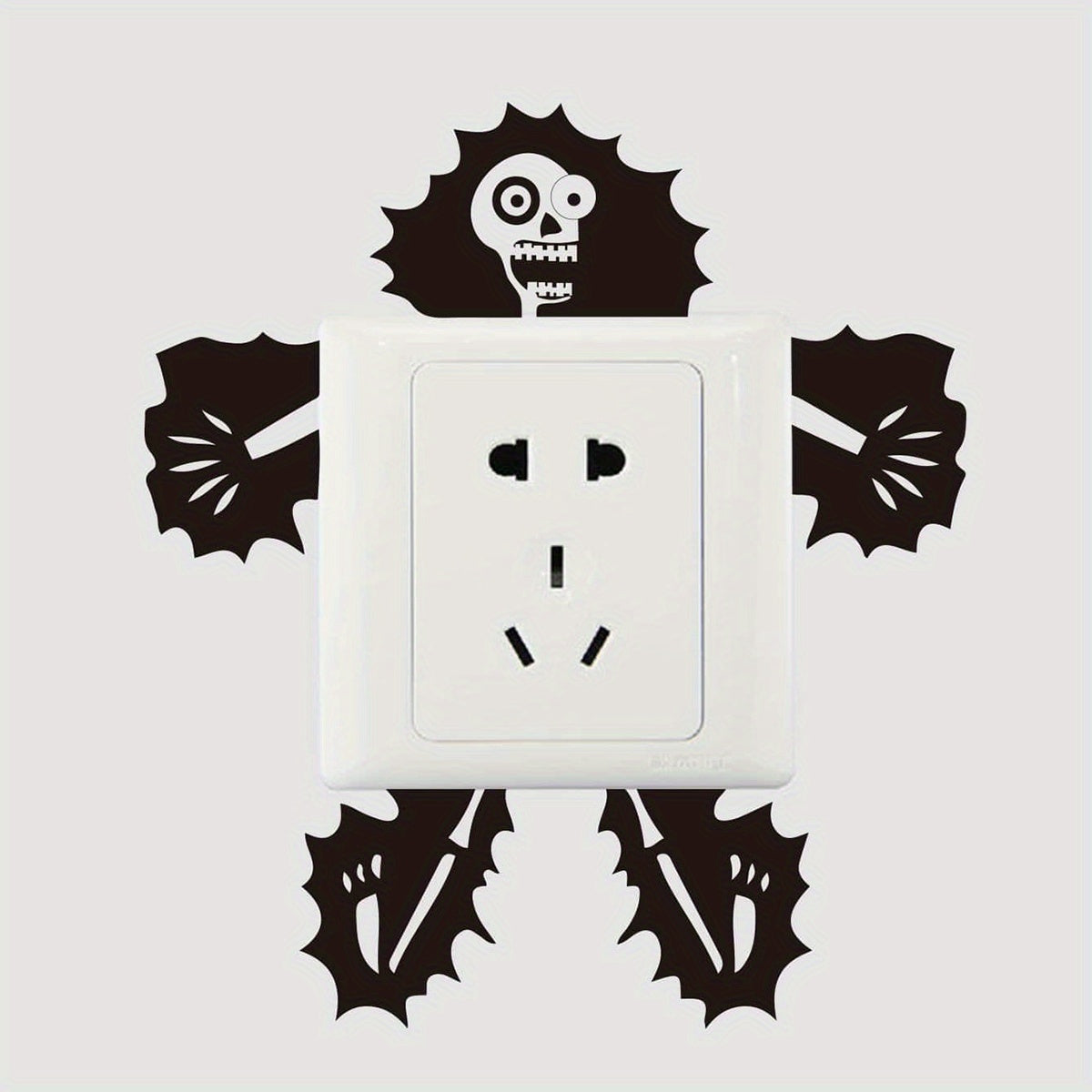 Electric Skull Wall Sticker