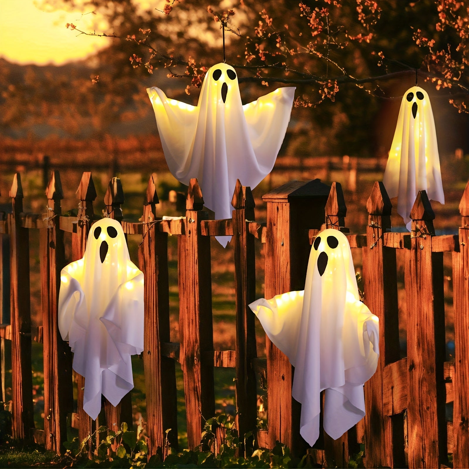Flying LED Ghosts For Indoor And Outdoor