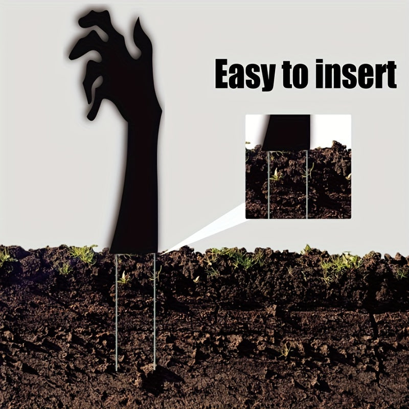 5 Halloween Zombie Hand Lawn Stakes