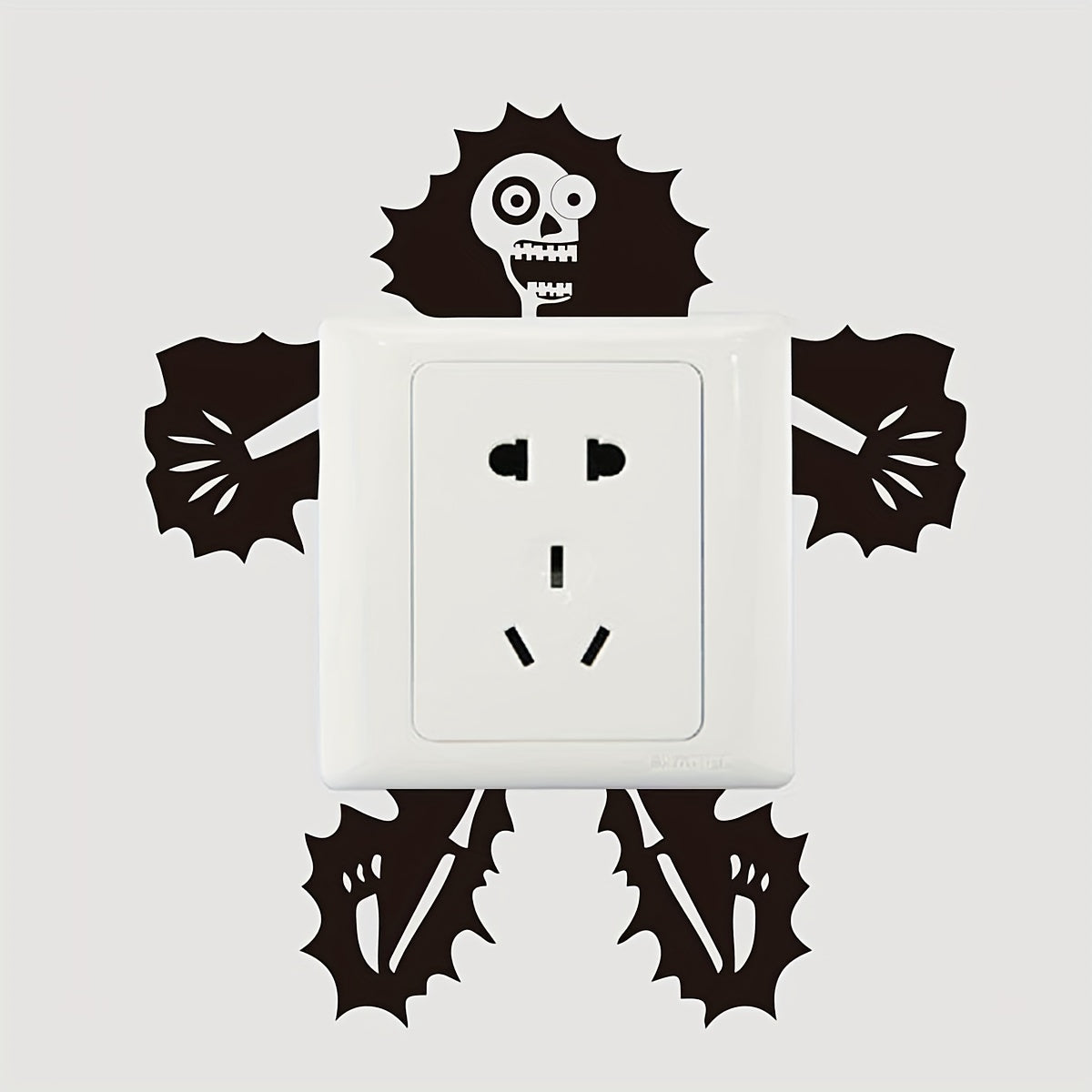 Electric Skull Wall Sticker