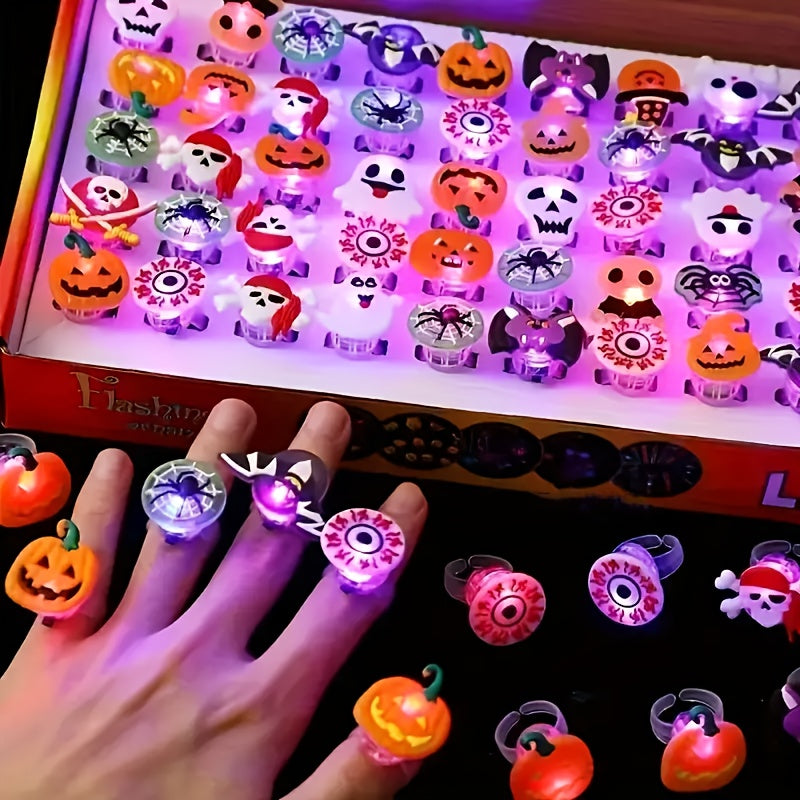 Last Day 50% OFF – Halloween LED Glow Rings