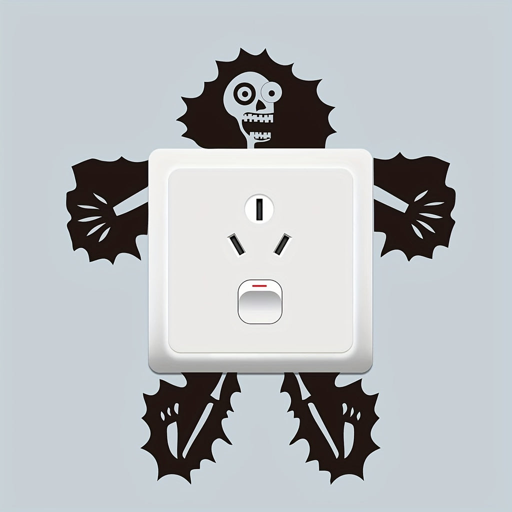 Electric Skull Wall Sticker