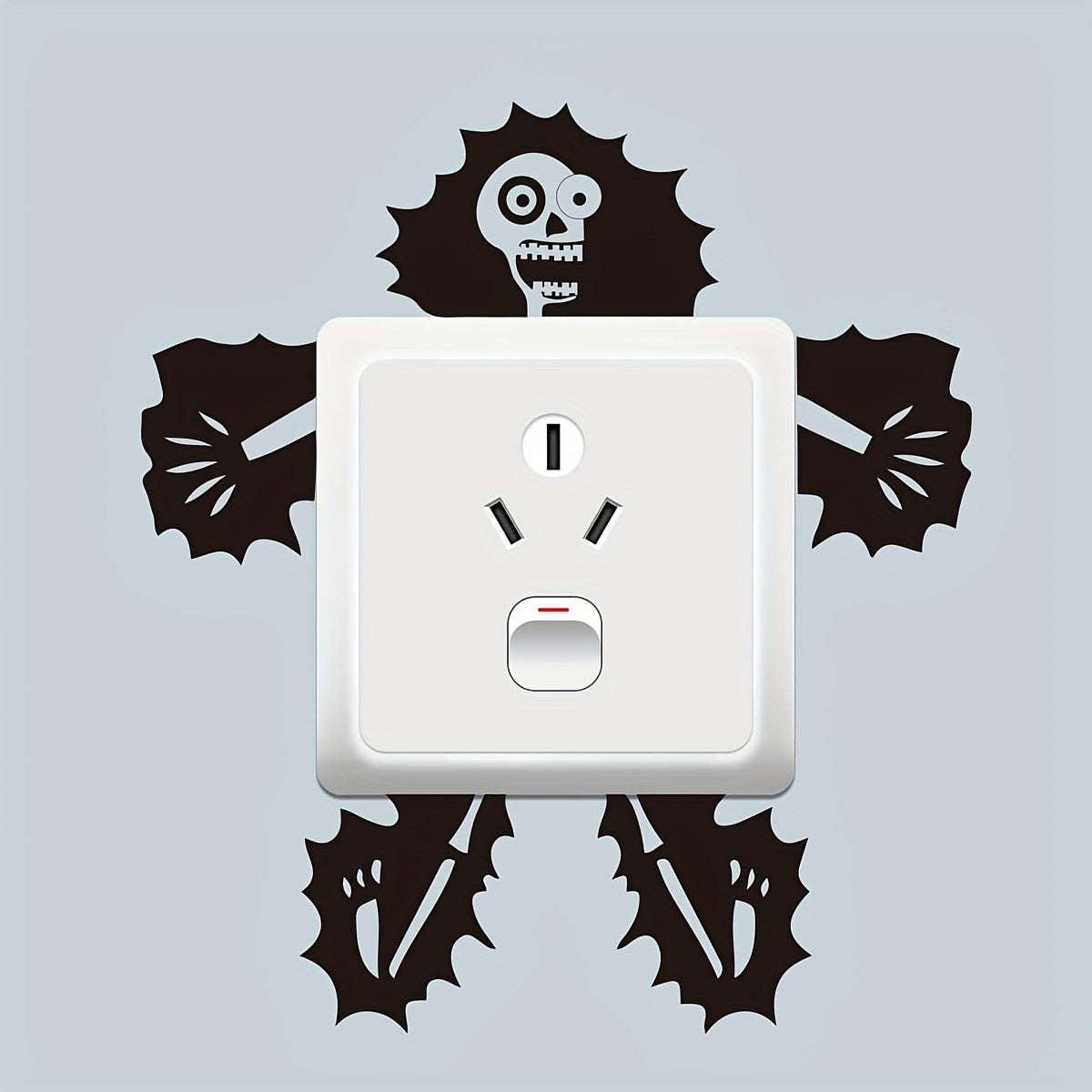 Electric Skull Wall Sticker
