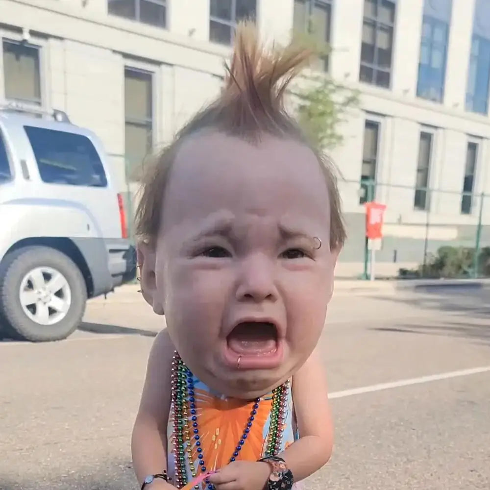 Realistic Cry Baby Mask