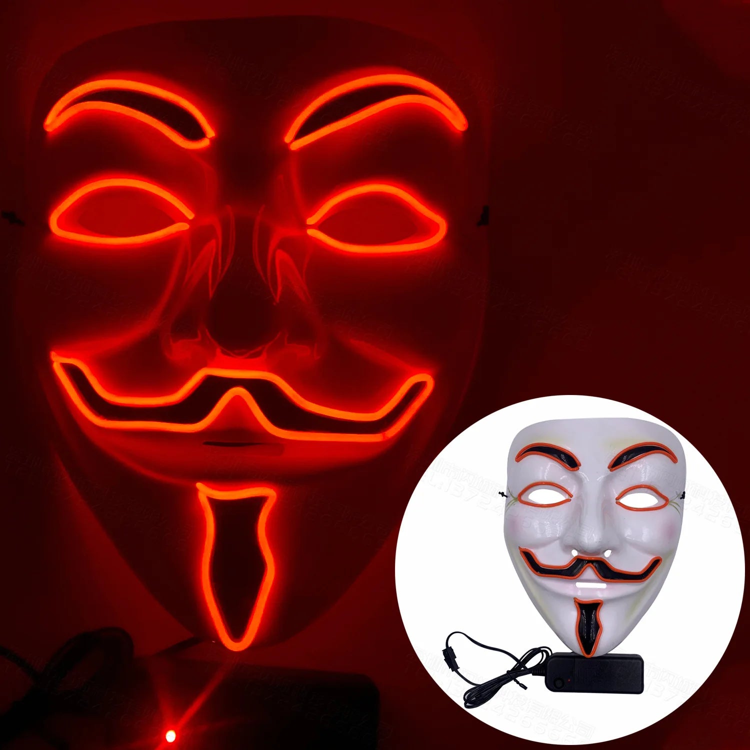 Halloween Mixed Color Led Mask