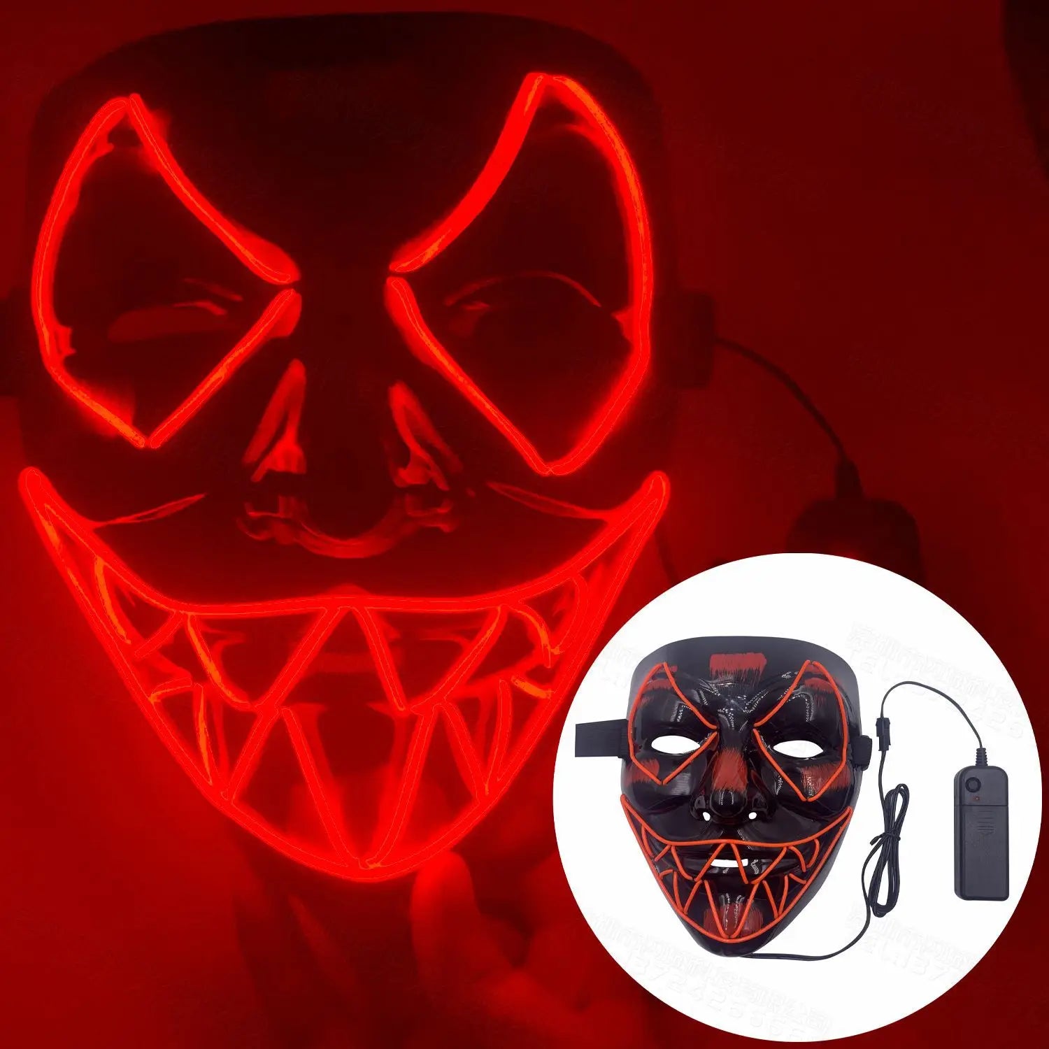Halloween Mixed Color Led Mask
