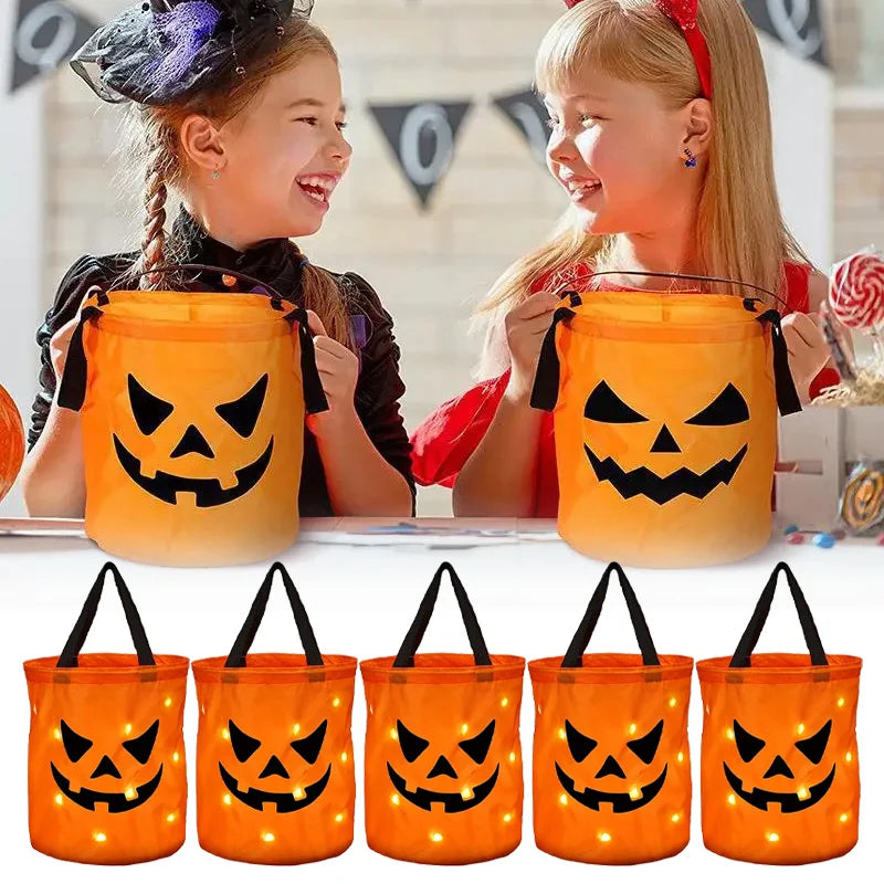 LED Halloween Candy Trick or Treat Bucket