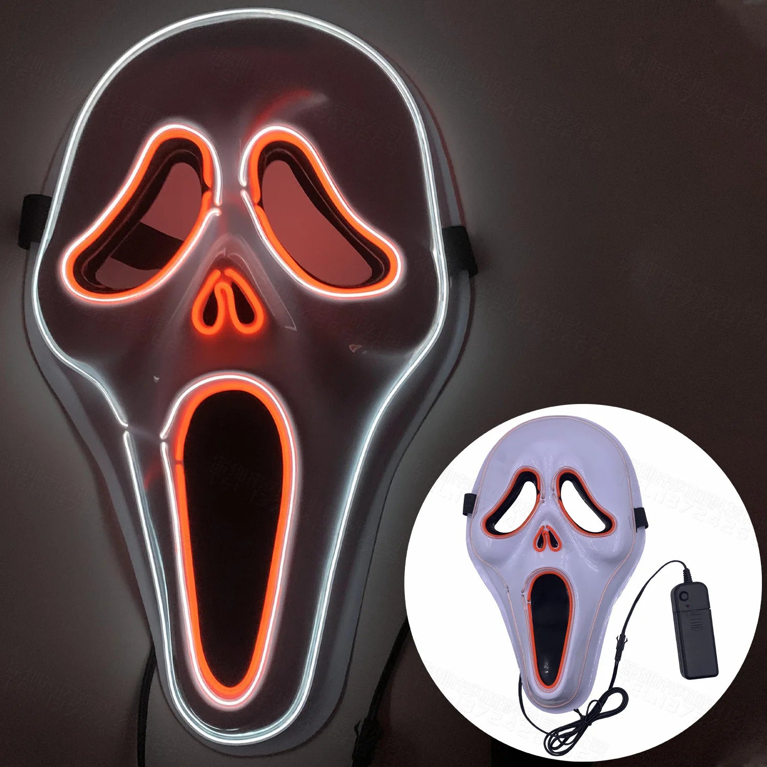 Halloween Mixed Color Led Mask