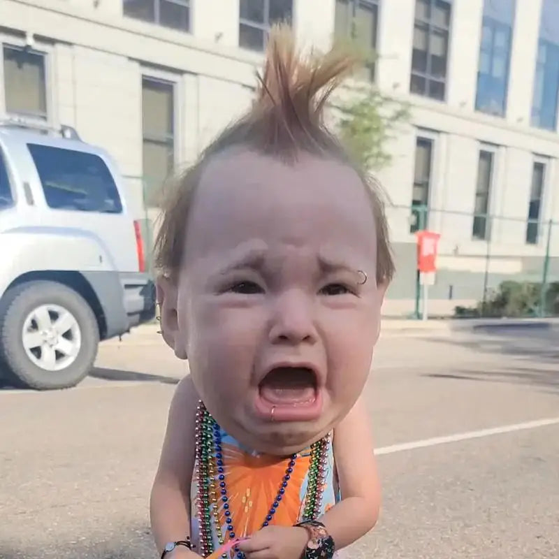 Realistic Cry Baby Mask