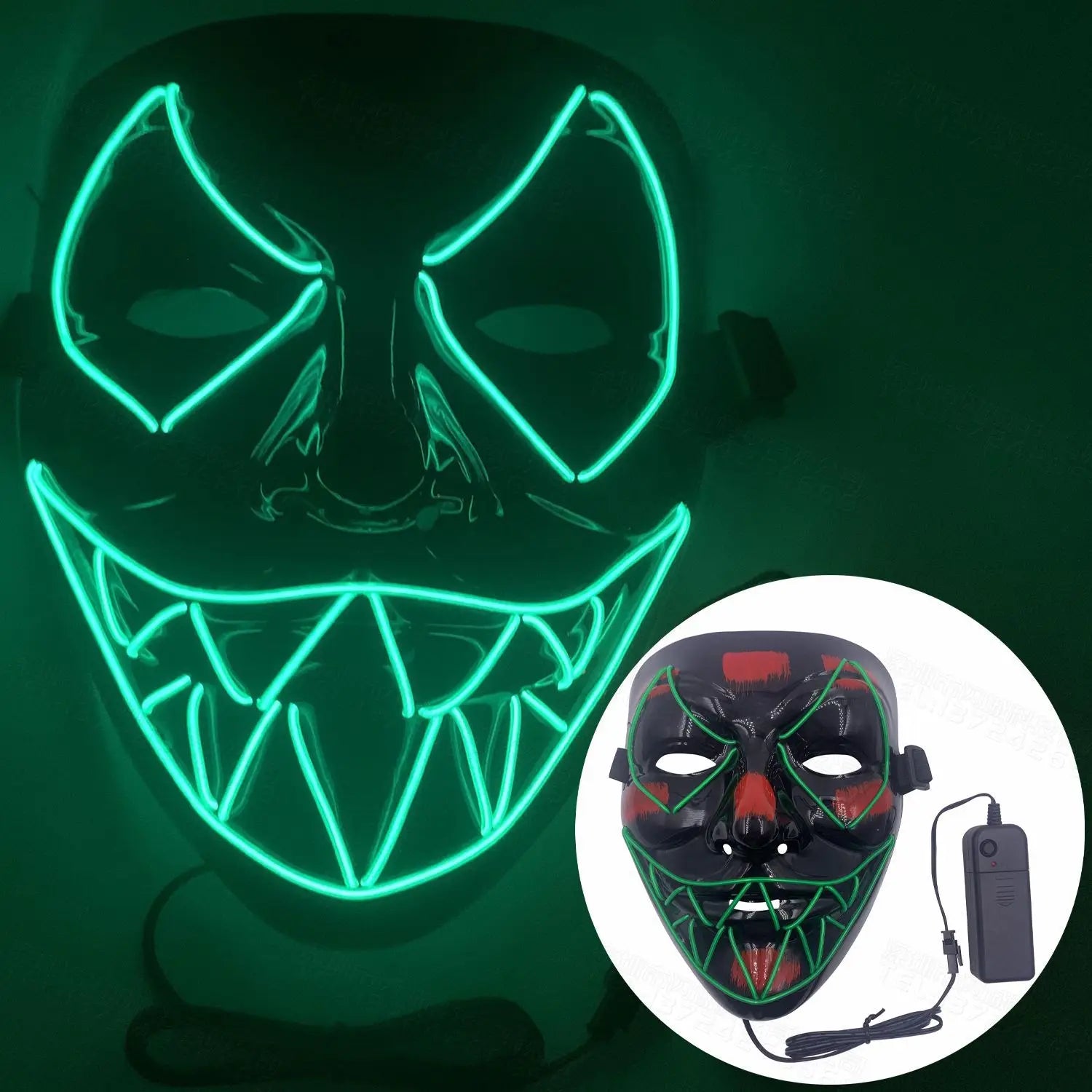 Halloween Mixed Color Led Mask