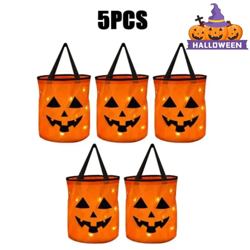 LED Halloween Candy Trick or Treat Bucket