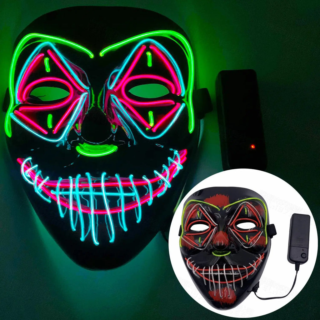 Halloween Mixed Color Led Mask