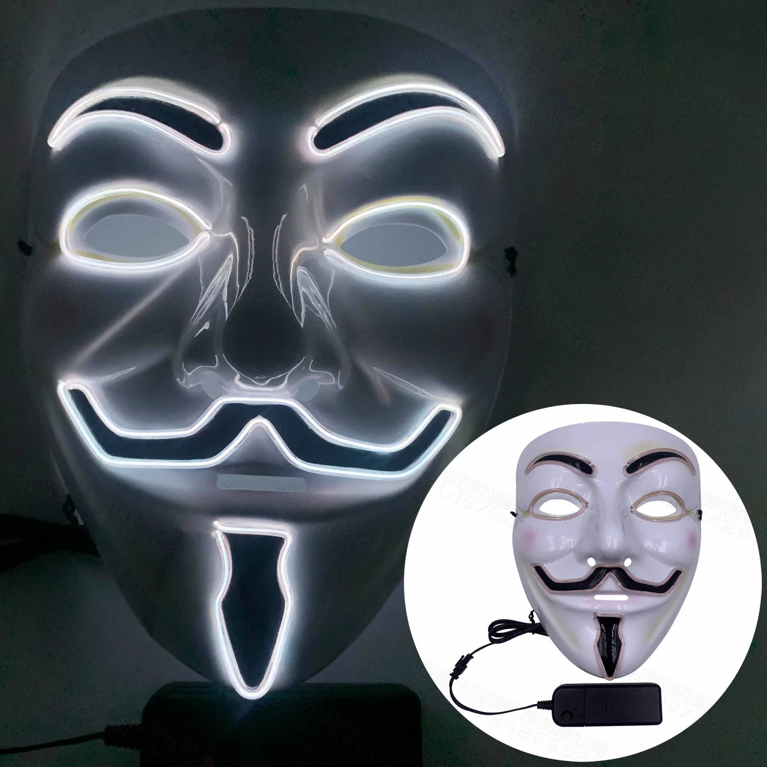 Halloween Mixed Color Led Mask