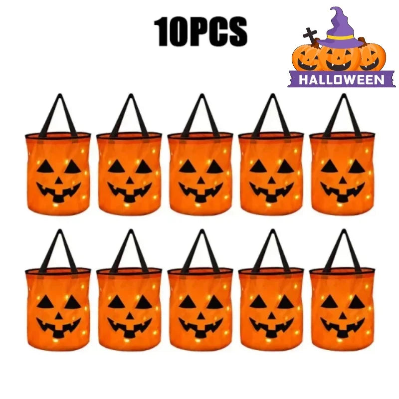 LED Halloween Candy Trick or Treat Bucket