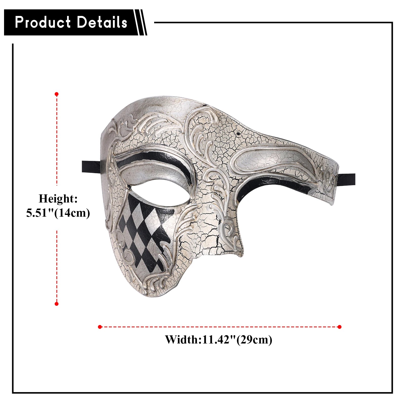 Men's Masquerade Vintage Mask