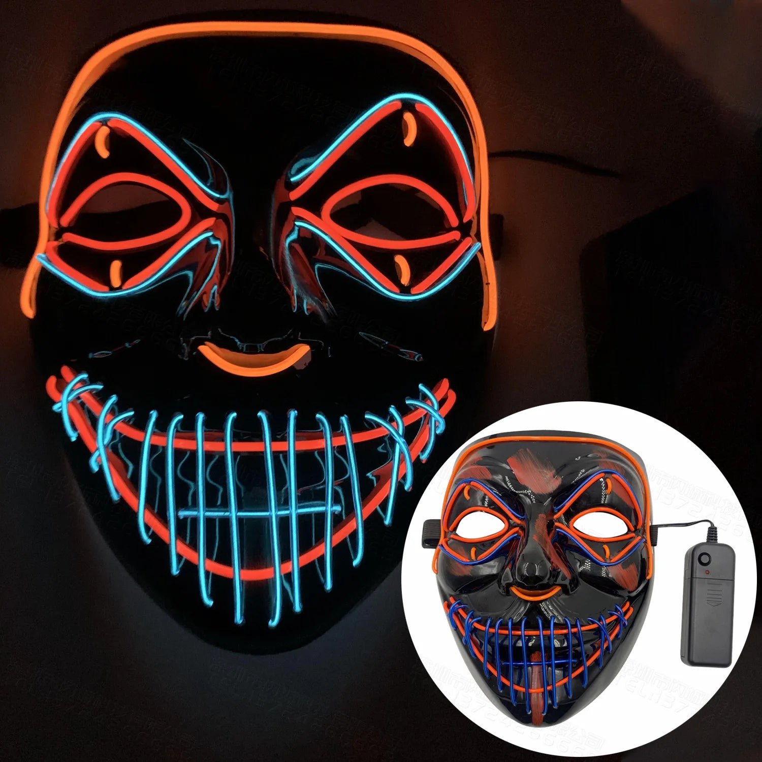 Halloween Mixed Color Led Mask
