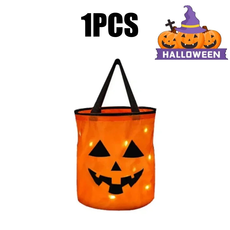 LED Halloween Candy Trick or Treat Bucket