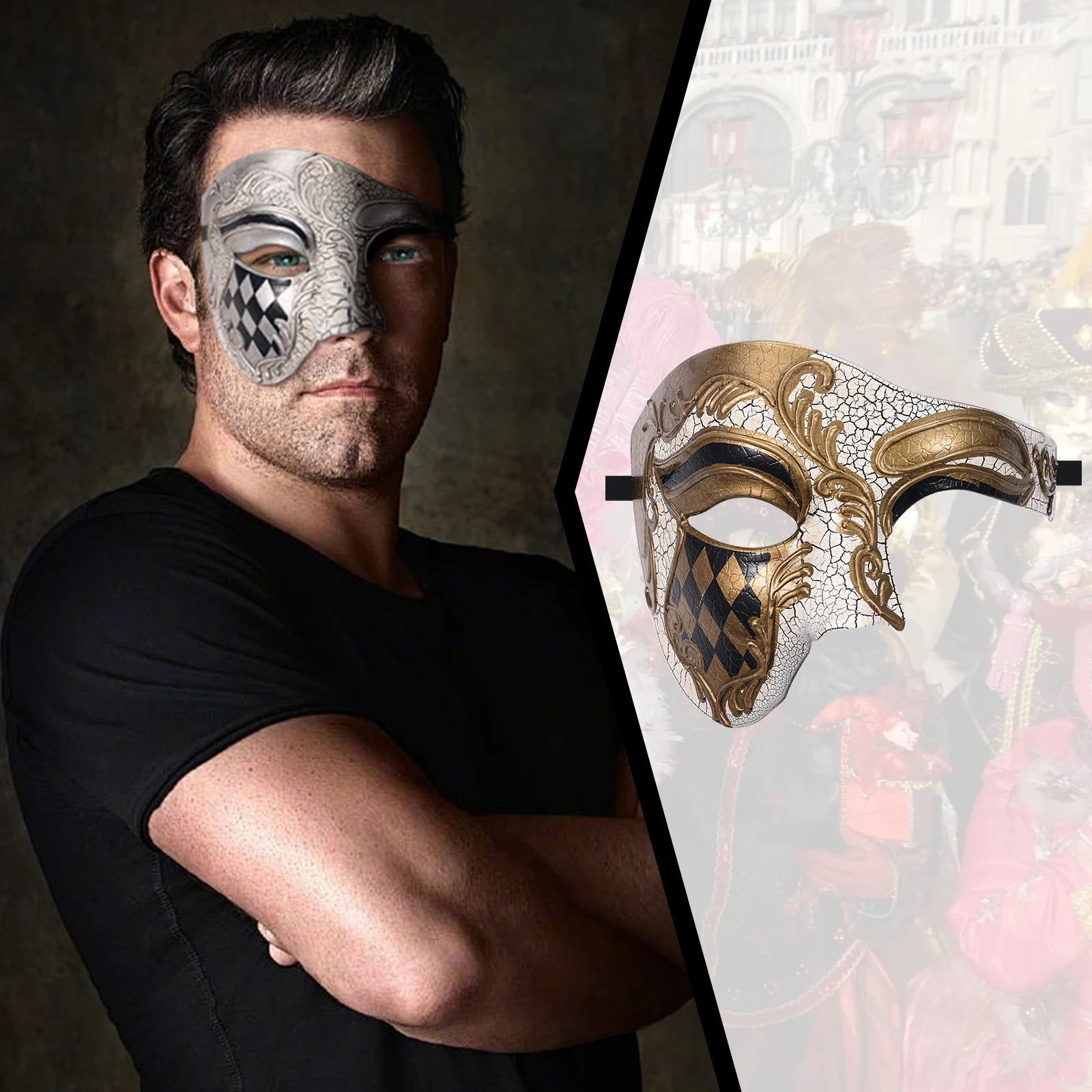 Men's Masquerade Vintage Mask