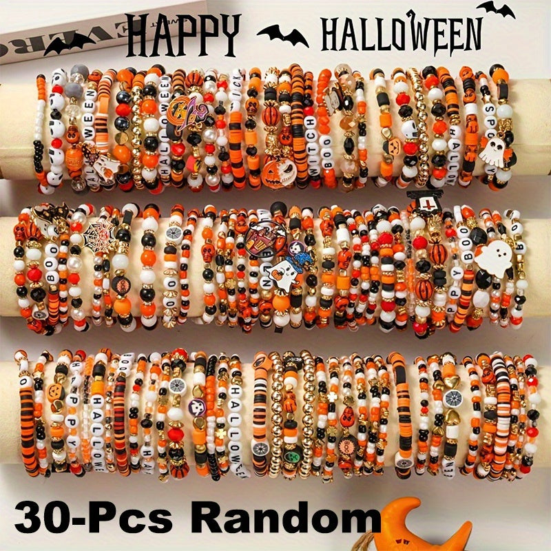 Halloween Beaded Bracelet Set