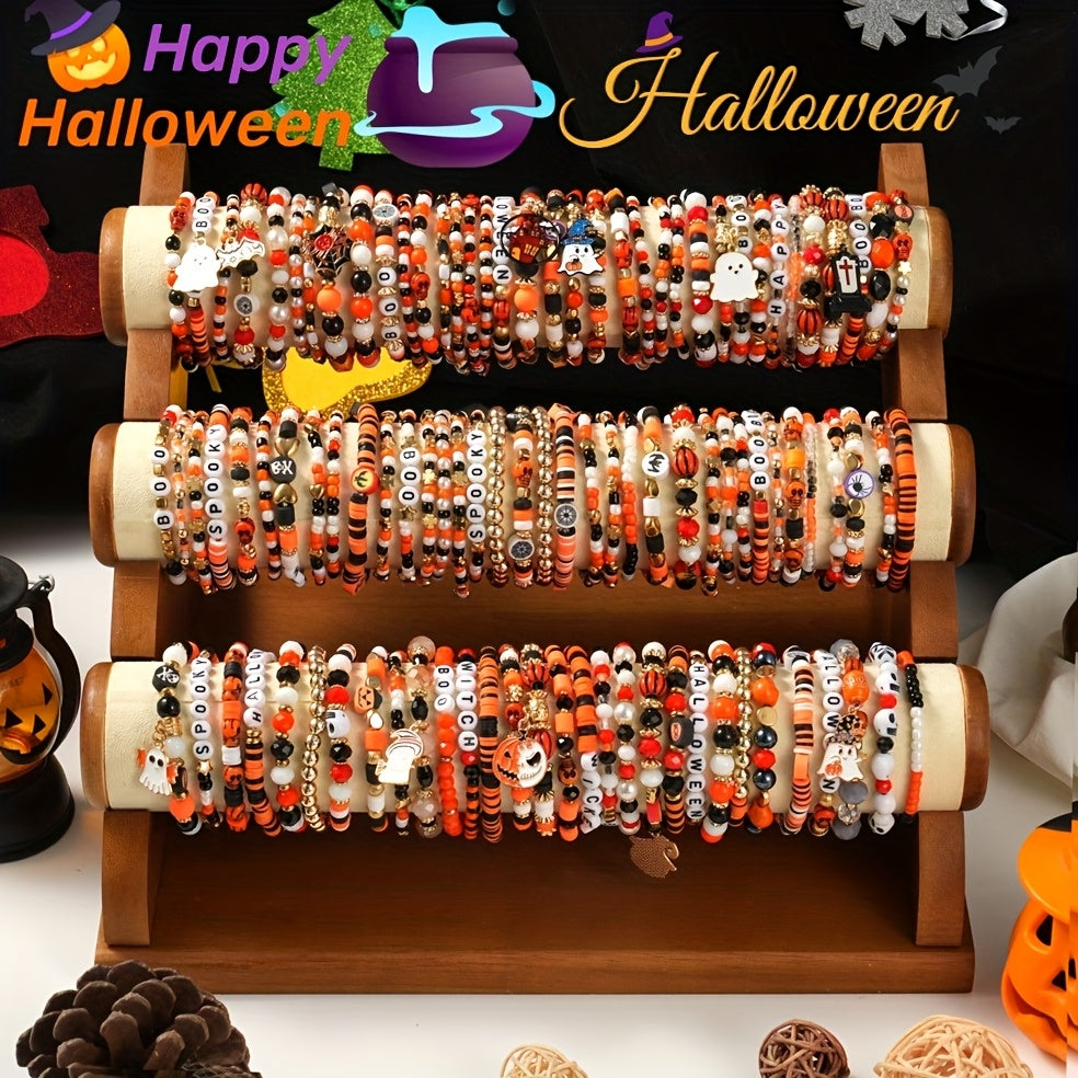 Halloween Beaded Bracelet Set