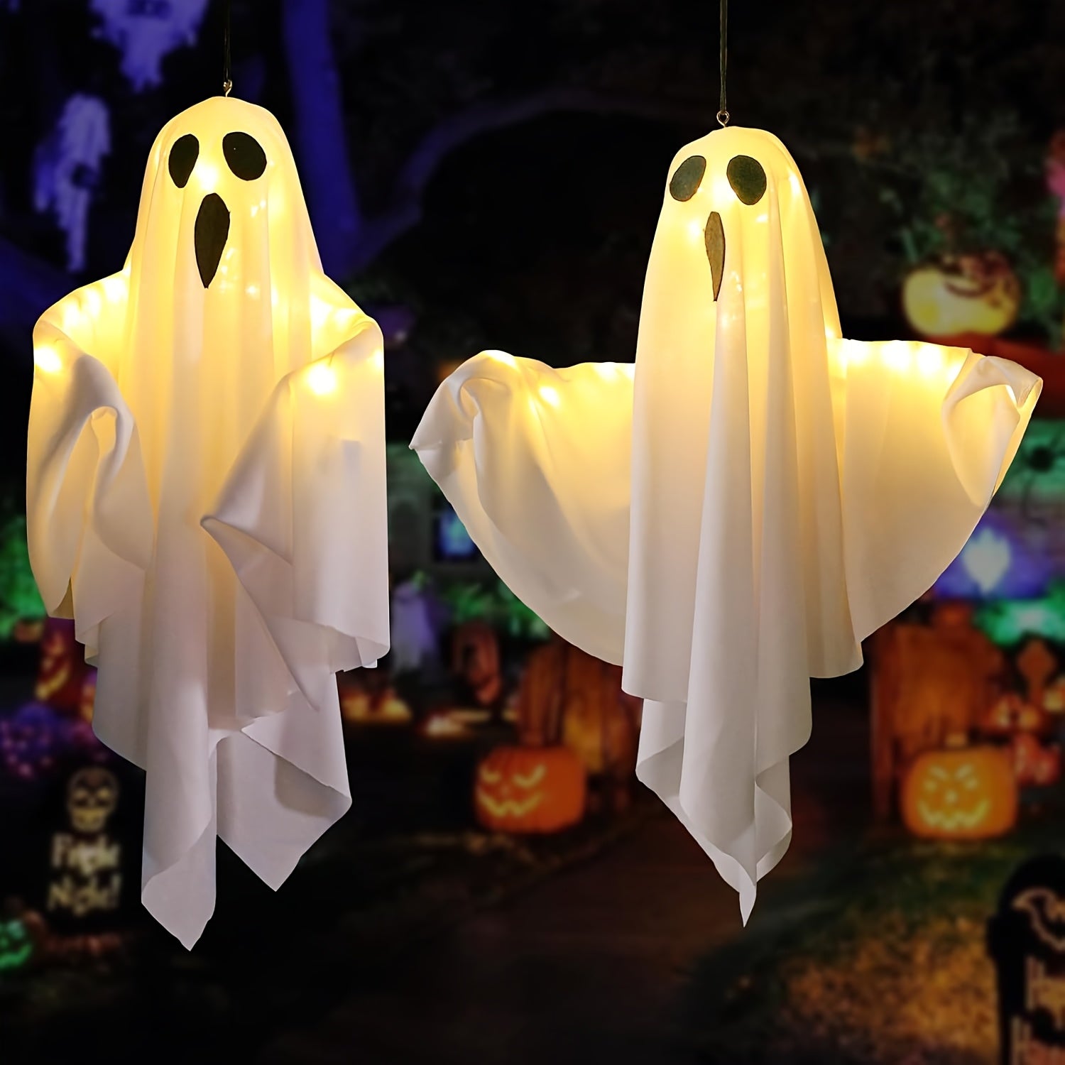 Flying LED Ghosts For Indoor And Outdoor