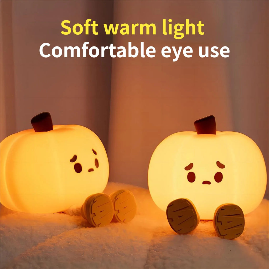 Cute Halloween Pumpkin Night Light