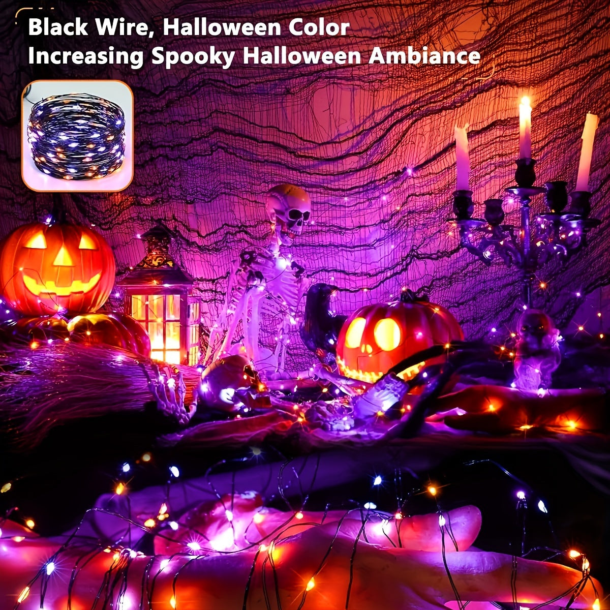 Halloween Lights with 8 Modes