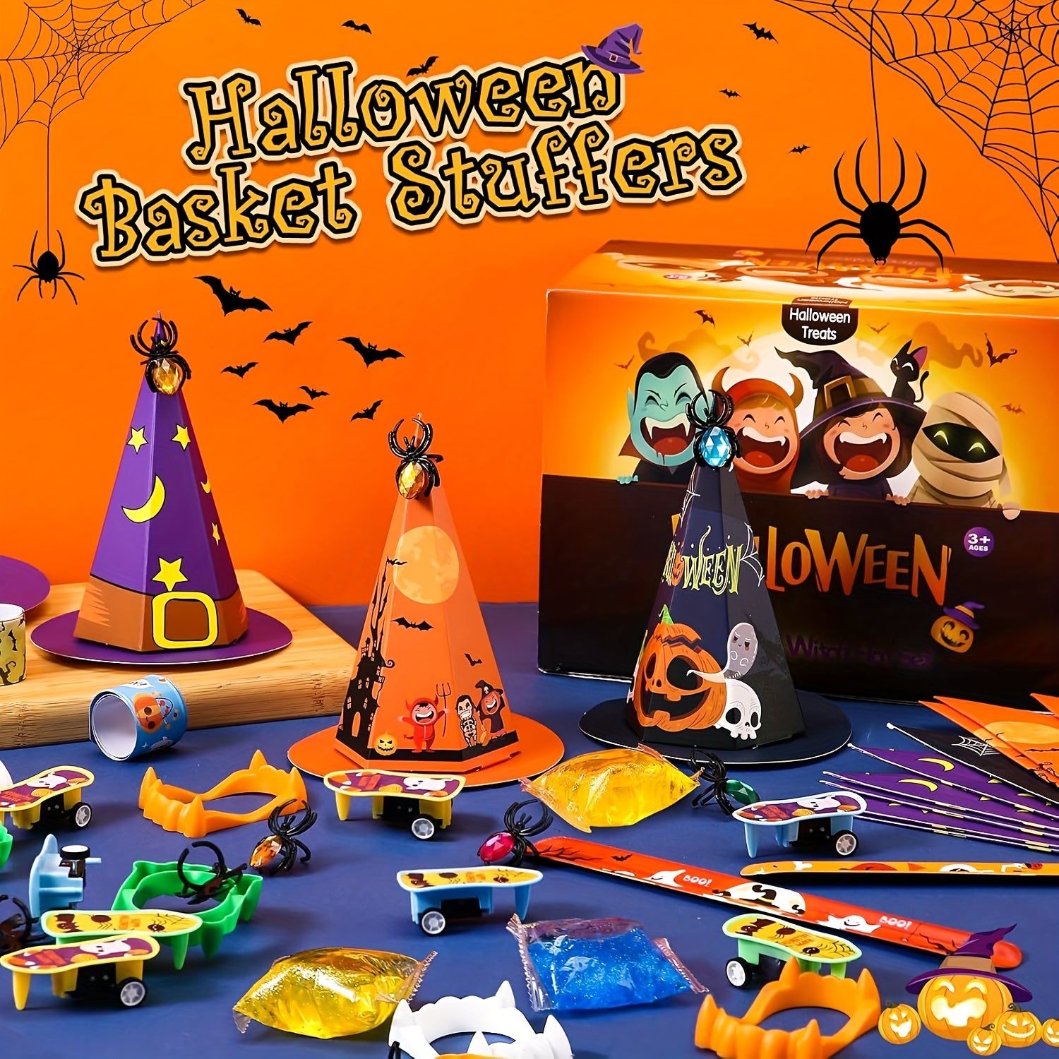 Halloween Party Favors for Kids Witch Hat and Crafts Set